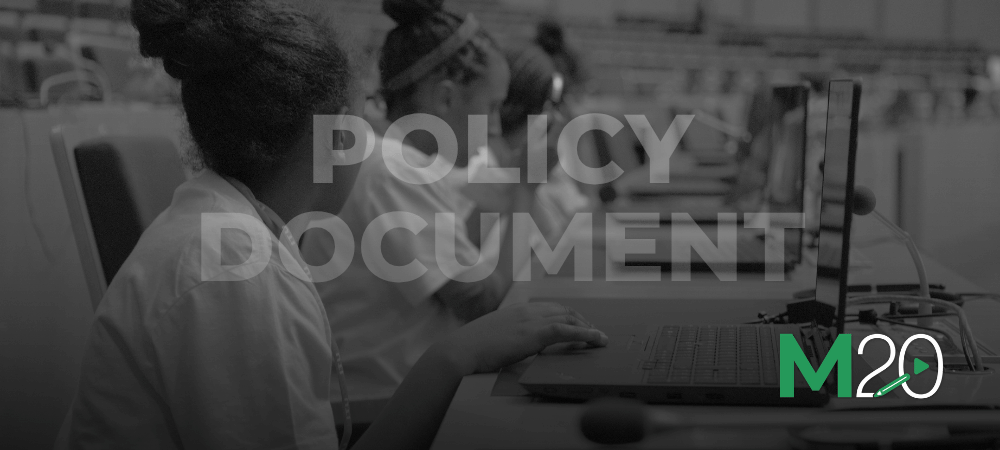 M20 policy document _ M Tewelde, ITU - CC BY-NC-SA